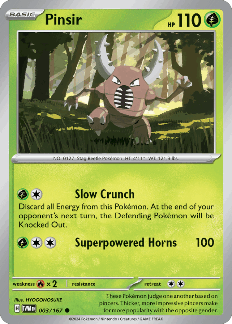 Pinsir #3 from Twilight Masquerade - Common - Illustrated by HYOGONOSUKE