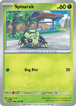 Spinarak Pokémon TCG card art