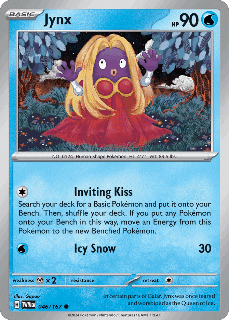 Jynx #46 from Twilight Masquerade - Common - Illustrated by Gapao