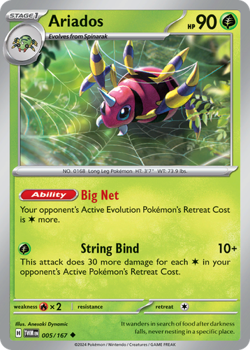 Ariados Pokémon TCG card art