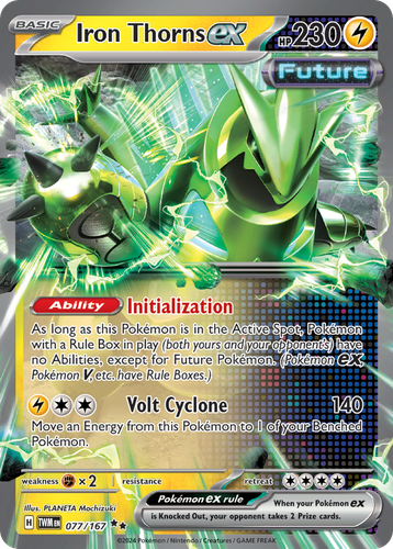 Iron Thorns ex #77 from Twilight Masquerade - Double Rare - Illustrated by PLANETA Mochizuki