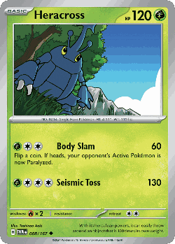 Heracross Pokémon TCG card art