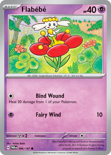 Flabébé #86 from Twilight Masquerade - Common - Illustrated by Yukiko Baba