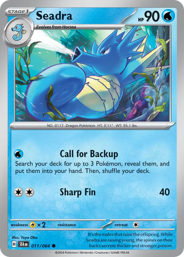 Seadra Pokémon TCG card art