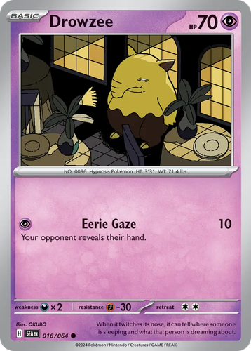 Drowzee Pokémon TCG card art