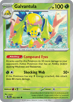 Galvantula Pokémon TCG card art