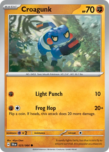Croagunk Pokémon TCG card art