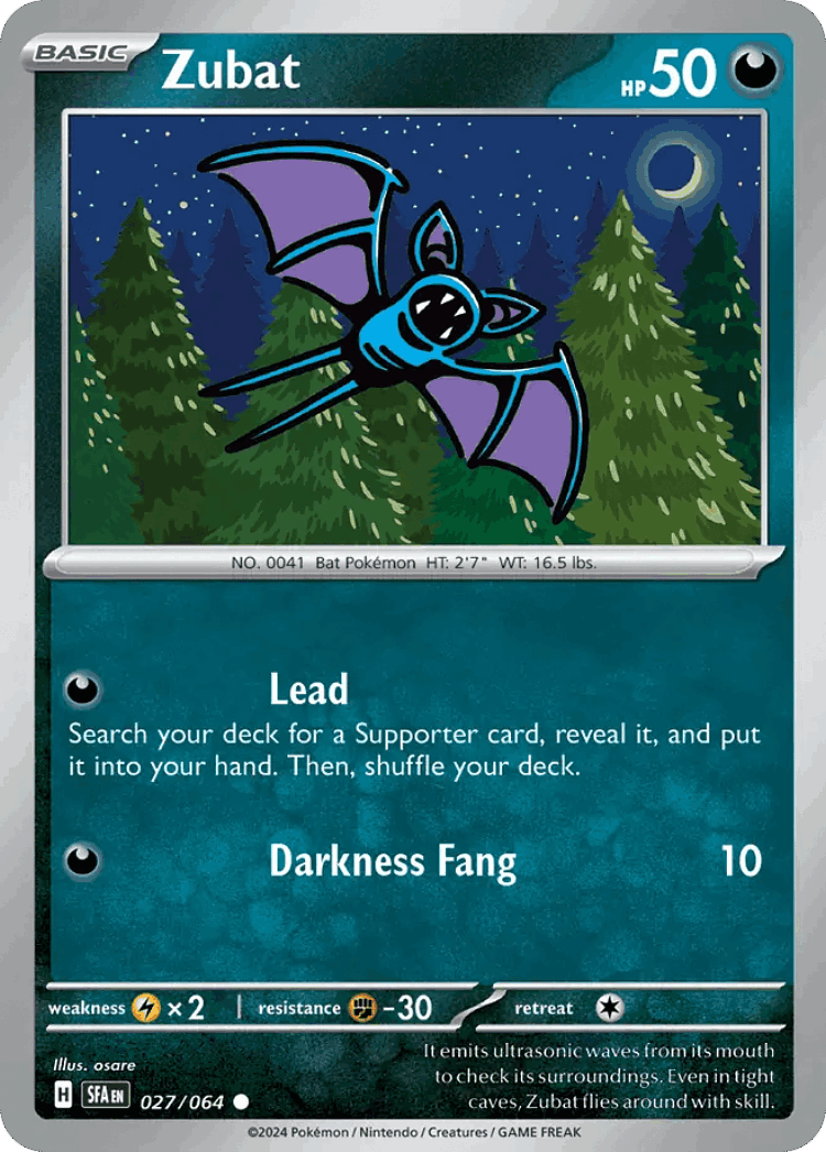 Zubat #27 from Shrouded Fable - Common - Illustrated by osare
