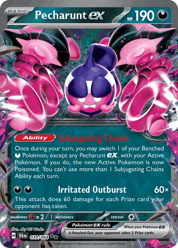 Pecharunt ex #39 from Shrouded Fable - Double Rare - Illustrated by aky CG Works