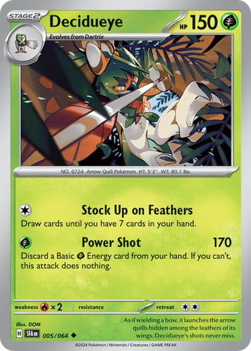 Decidueye Pokémon TCG card art