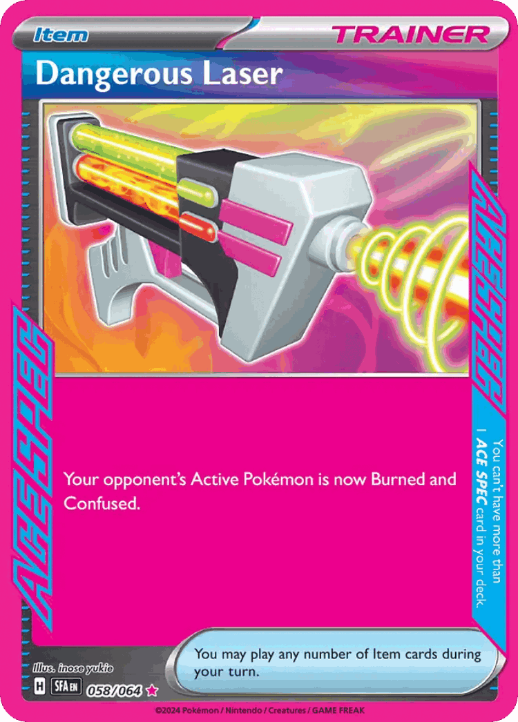 Dangerous Laser #58 from Shrouded Fable - ACE SPEC Rare - Illustrated by inose yukie