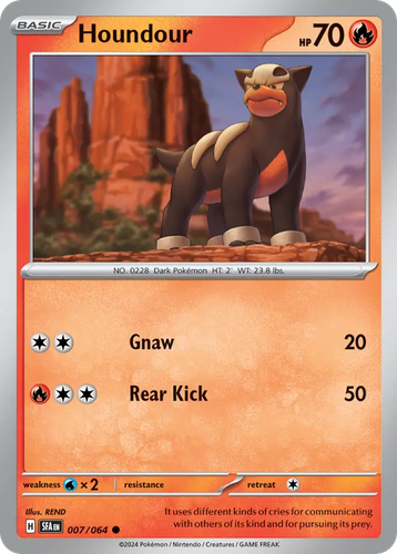 Houndour Pokémon TCG card art