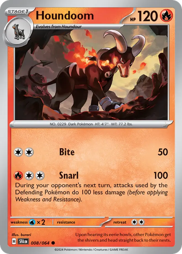 Houndoom Pokémon TCG card art
