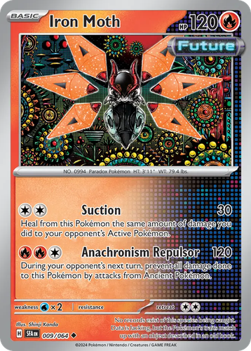 Iron Moth Pokémon TCG card art