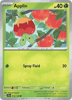 Applin Pokémon TCG card art