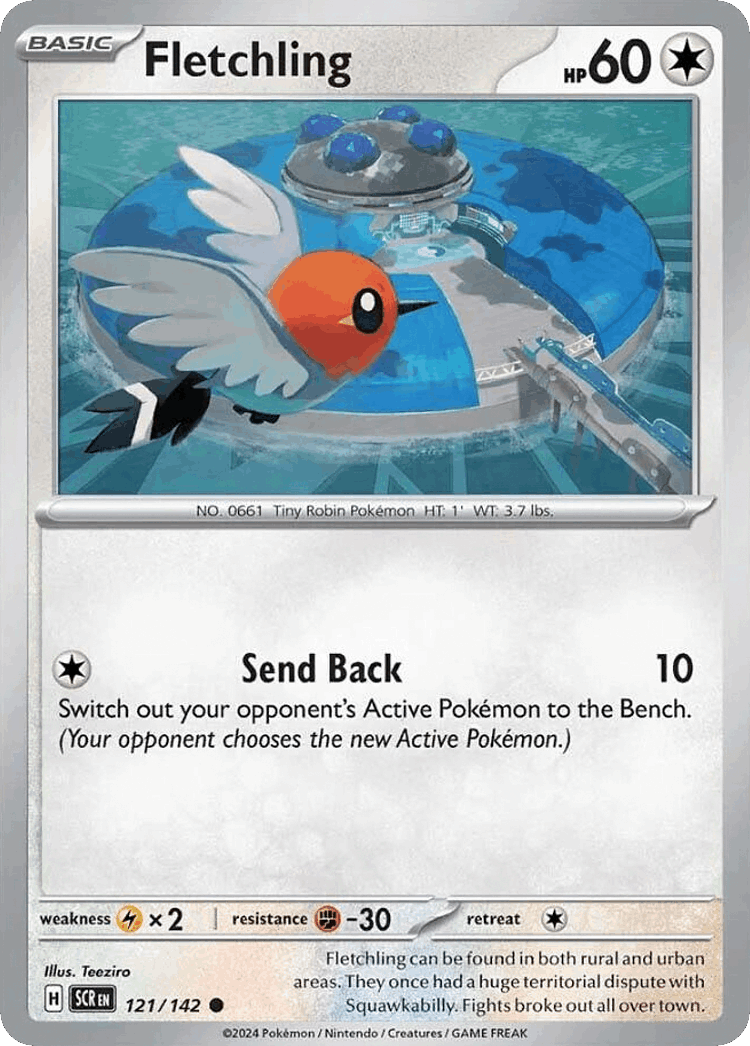Fletchling #121 from Stellar Crown - Common - Illustrated by Teeziro