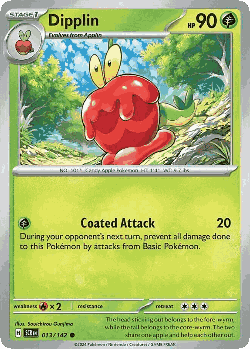 Dipplin Pokémon TCG card art