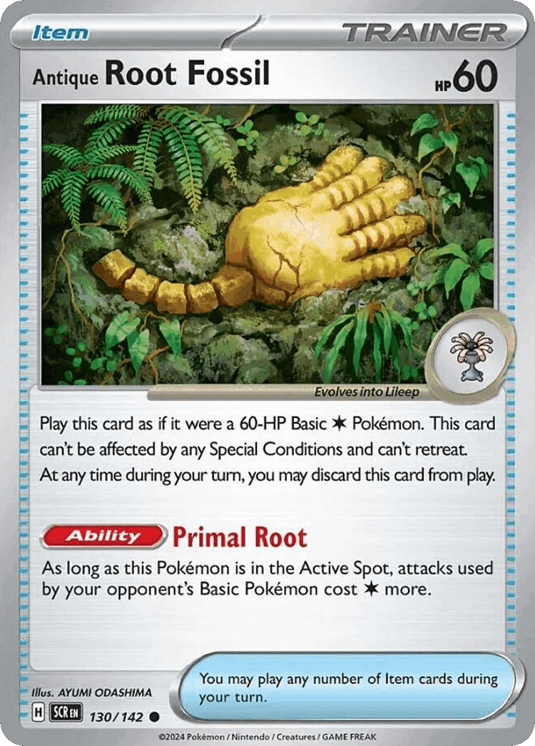 Antique Root Fossil #130 from Stellar Crown - Common - Illustrated by AYUMI ODASHIMA