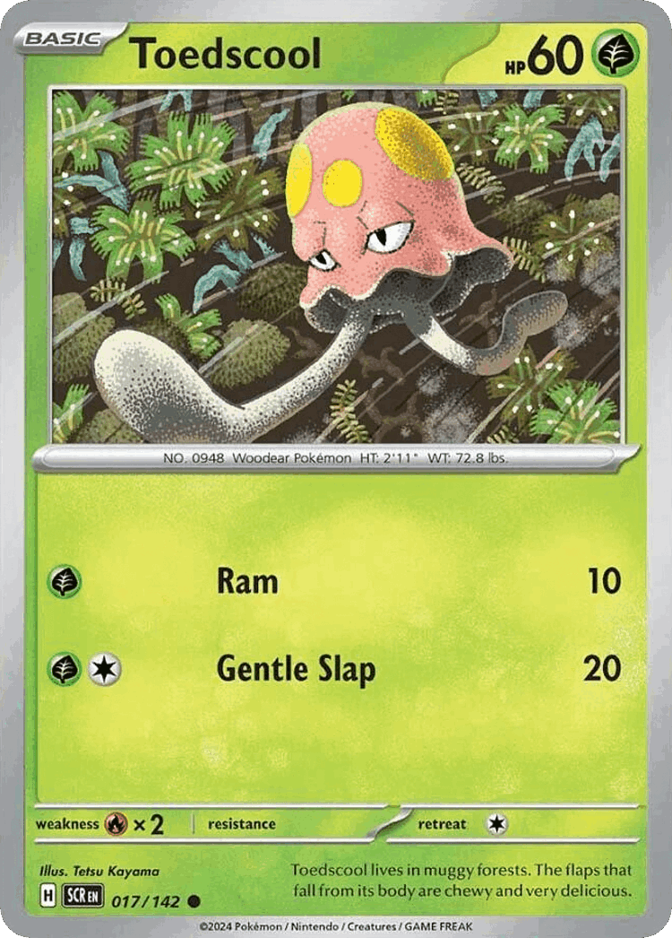 Toedscool #17 from Stellar Crown - Common - Illustrated by Tetsu Kayama