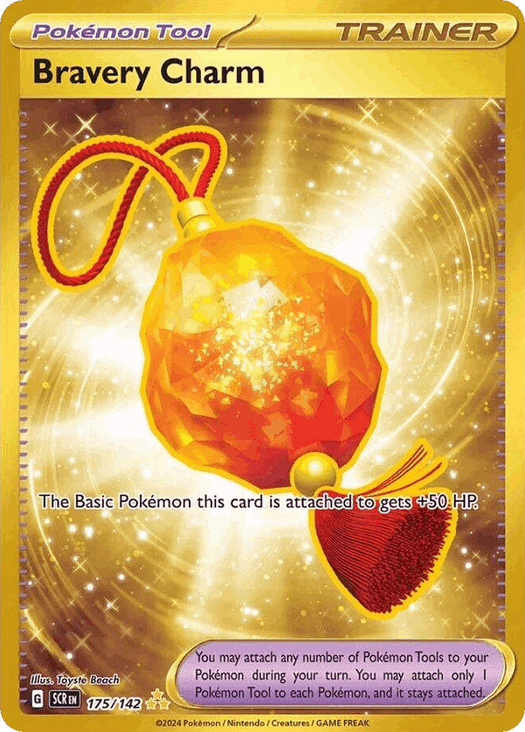 Bravery Charm #175 from Stellar Crown - Hyper Rare - Illustrated by Toyste Beach