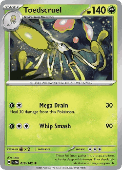 Toedscruel Pokémon TCG card art