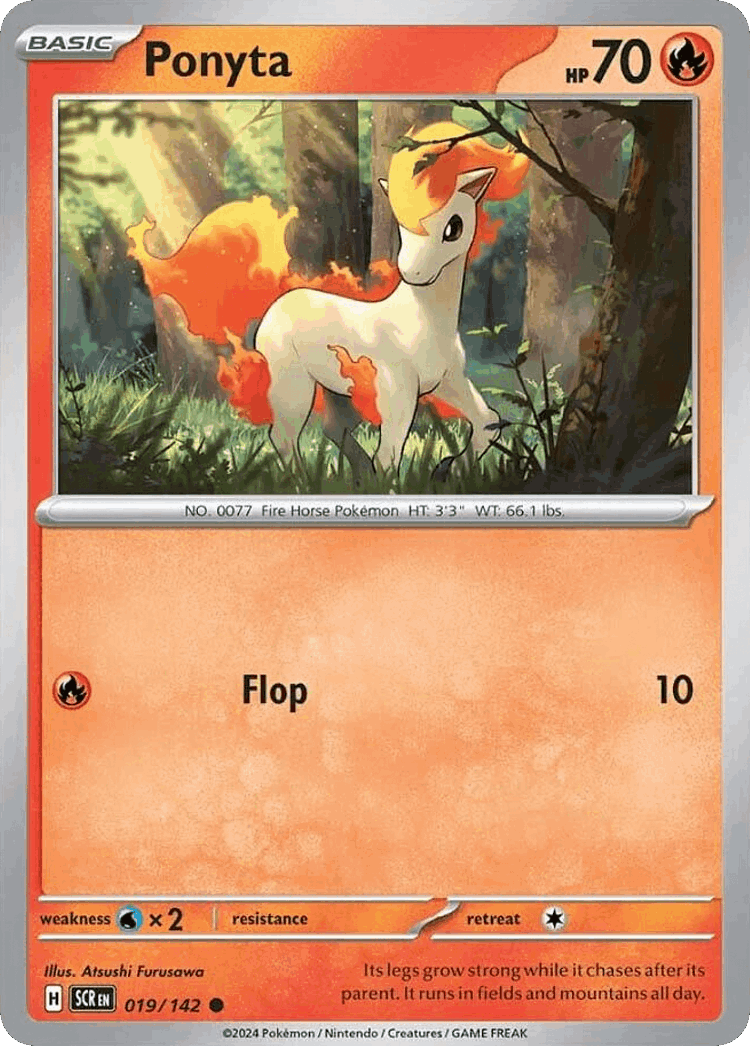 Ponyta #19 from Stellar Crown - Common - Illustrated by Atsushi Furusawa