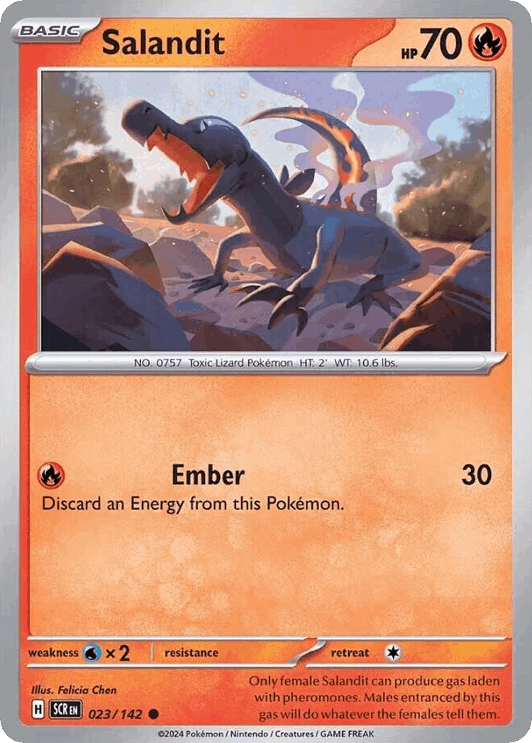 Salandit #23 from Stellar Crown - Common - Illustrated by Felicia Chen