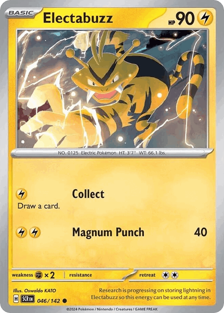 Electabuzz #46 from Stellar Crown - Common - Illustrated by Oswaldo KATO