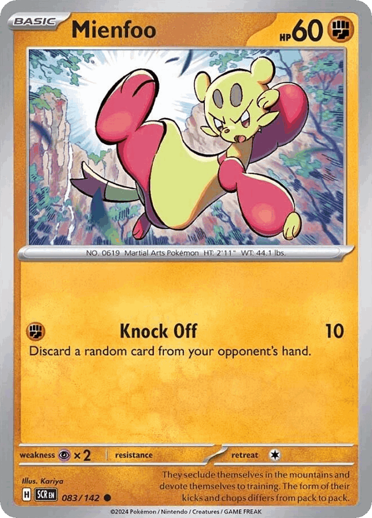 Mienfoo #83 from Stellar Crown - Common - Illustrated by Kariya