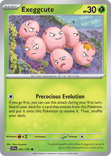 Exeggcute Pokémon TCG card art