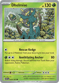 Dhelmise Pokémon TCG card art