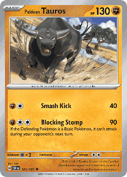 Paldean Tauros 101, Surging Sparks