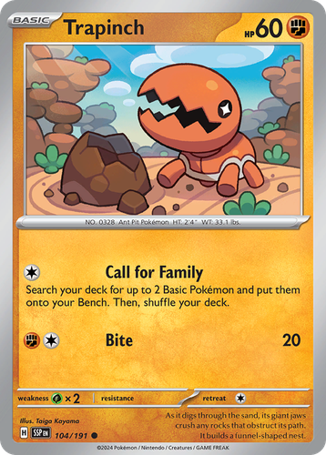 Trapinch 104, Surging Sparks