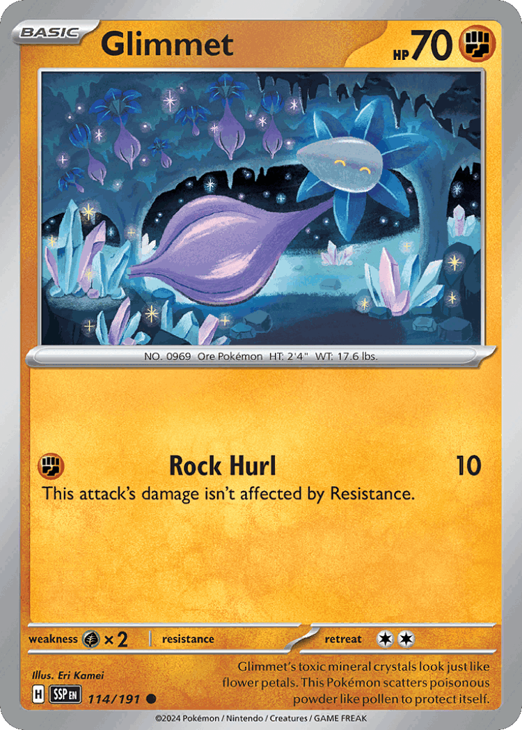Glimmet #114 from Surging Sparks - Common - Illustrated by Eri Kamei