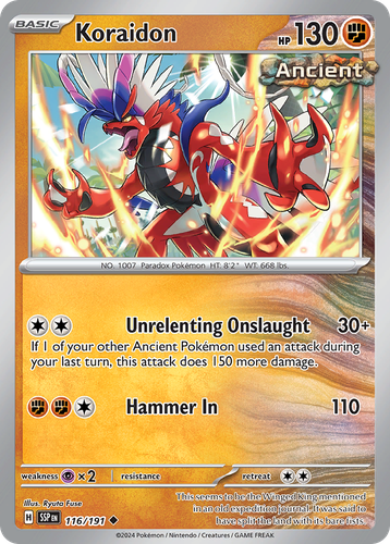Koraidon 116, Surging Sparks