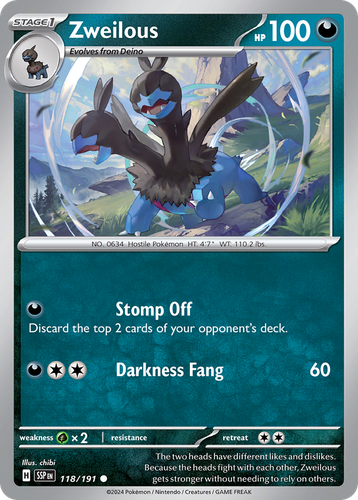 Zweilous #118 from Surging Sparks - Common - Illustrated by chibi
