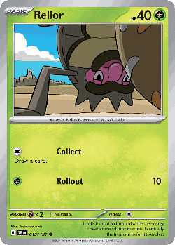 Rellor Pokémon TCG card art