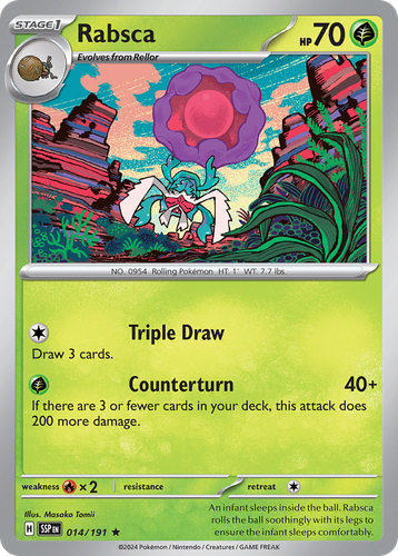 Rabsca Pokémon TCG card art