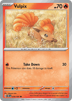 Vulpix Pokémon TCG card art