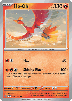 Ho-Oh Pokémon TCG card art