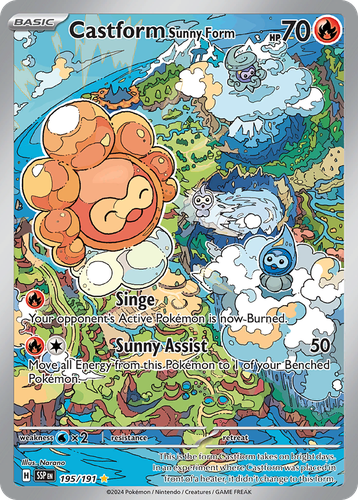Castform Sunny Form 195, Surging Sparks