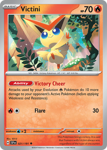 Victini Pokémon TCG card art