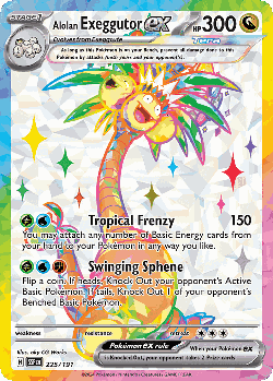 Alolan Exeggutor ex 225, Surging Sparks