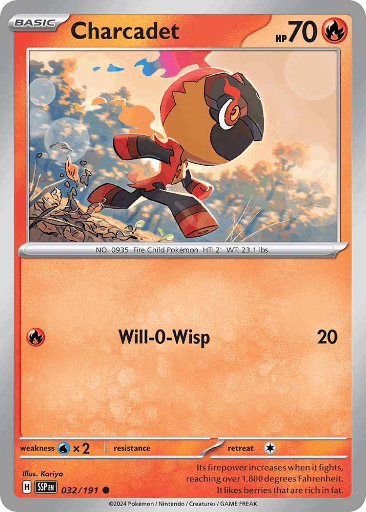 Charcadet #32 from Surging Sparks - Common - Illustrated by Kariya