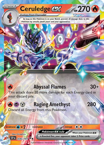 Ceruledge ex 36, Surging Sparks