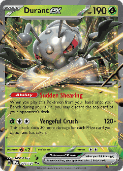 Durant ex Pokémon TCG card art