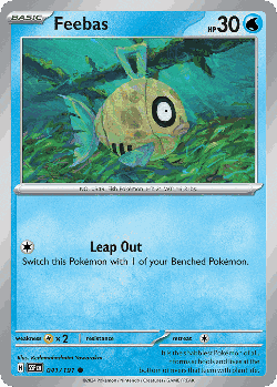 Feebas Pokémon TCG card art