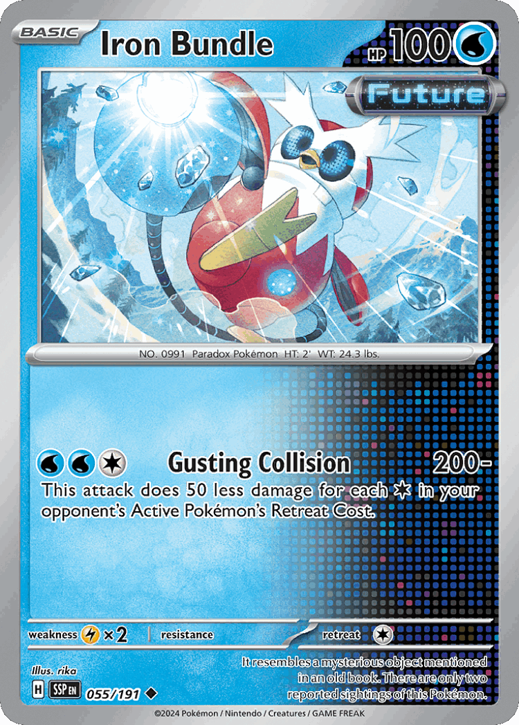 Iron Bundle #55 from Surging Sparks - Uncommon - Illustrated by rika