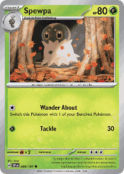 Spewpa Pokémon TCG card art