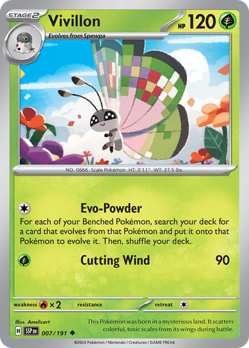 Vivillon Pokémon TCG card art